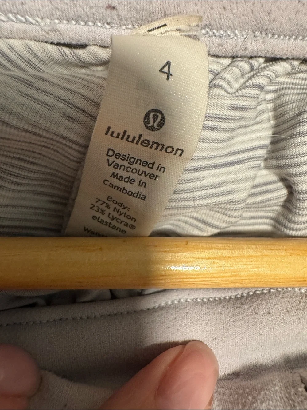lululemon athletica Heathered Light Gray Joggers with Drawstring Waist